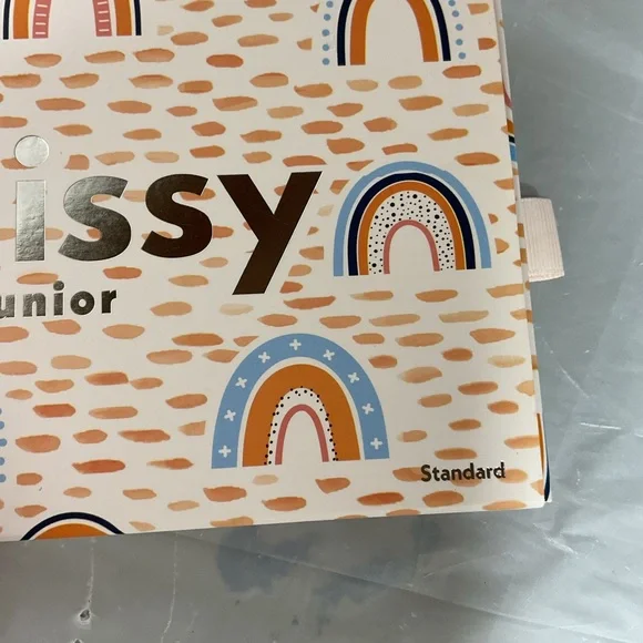 Bliss Rainbow Silk Pillowcase - Peach, Blue & Cream - Picture 5 of 5